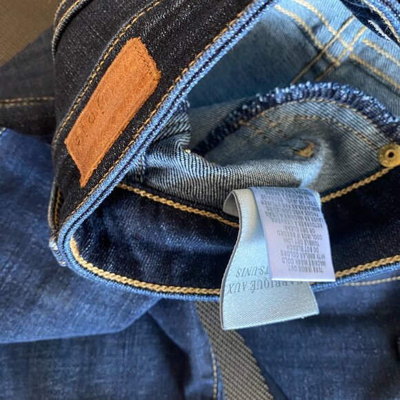 NWOT JOIE Navy Denim Skinny Leggings Jeans Pants Sz US 26 Made in USA MSRP $208 - Picture 5 of 16